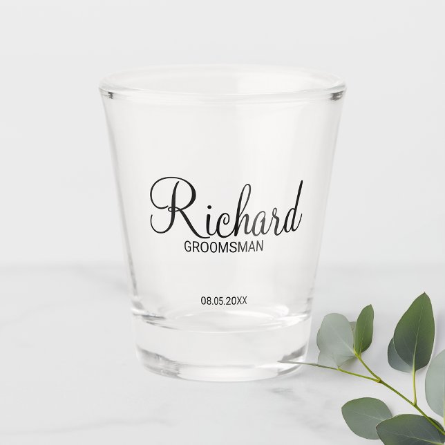 Copo De Shot Padrinho de casamento Personalizado de Script Mode (Criador carregado)