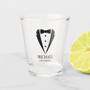 Copo De Shot Padrinhos de casamento personalizados de terno de 