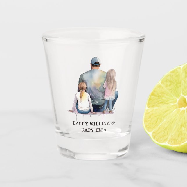 Copo De Shot Pai e filhas personalizadas (9) (Frente)