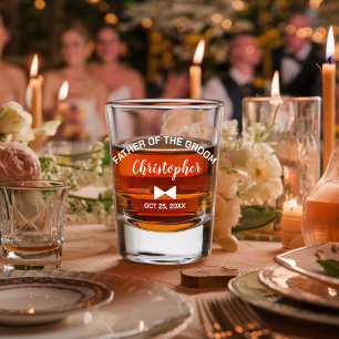 Copo De Shot Pai Moderno do Noivo Casamento Personalizado