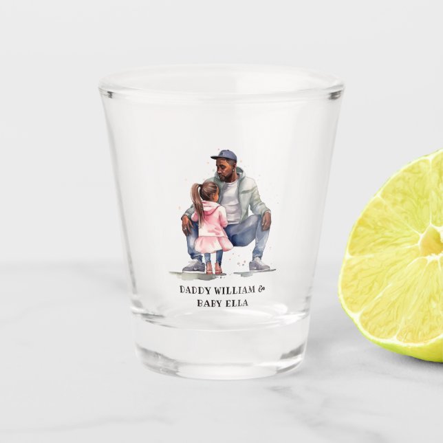 Copo De Shot Pai Negro e Filha Bond (Frente)