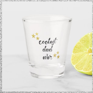 Copo De Shot Pai preto e Dourado mais fresco de vidro quente