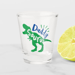 Copo De Shot Pai Saurus T-Rex Silhouette