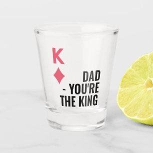 Copo De Shot Pai você é o Dia de os pais do Poker Rei