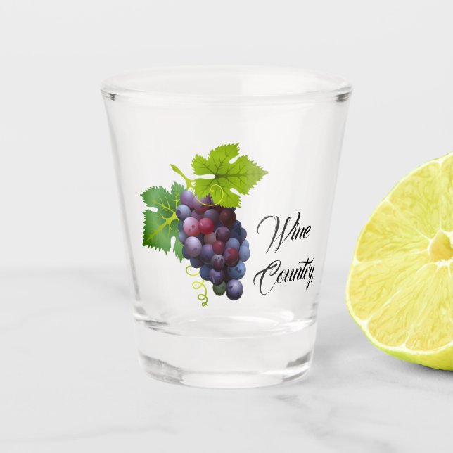 Copo De Shot País Vinho (Frente)