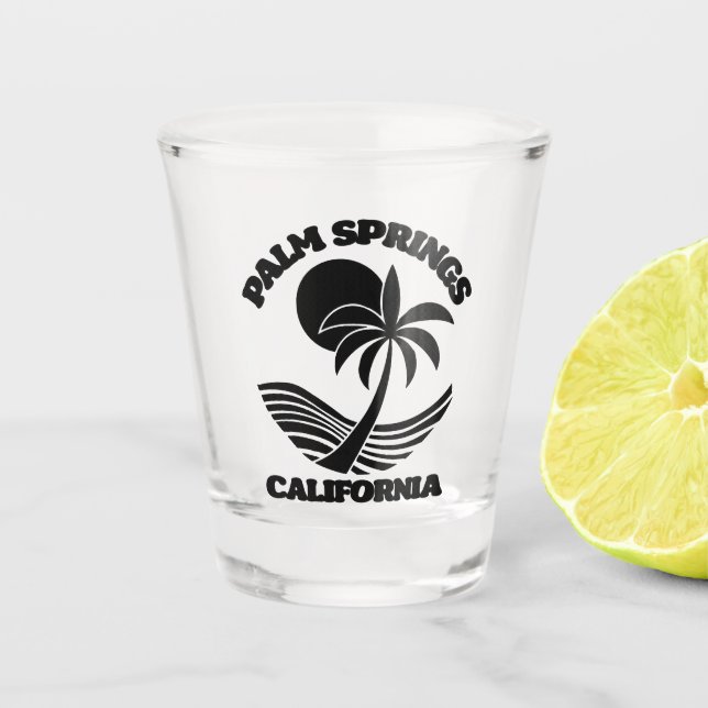 Copo De Shot Palm Primavera California (Frente)