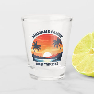 Copo De Shot Palmeiras Legal do nascer do Sol, Viagem Maui Pers