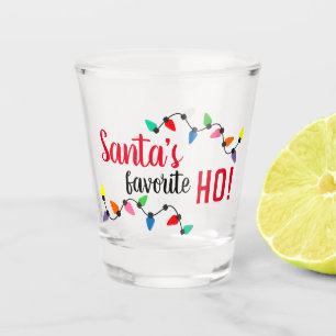 Copo De Shot Papai Noel engraçado ajudante luzes de Natal
