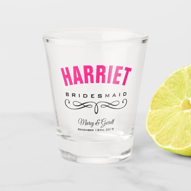 COPO DE SHOT PARA DAMAS DE HONRA FESTA DE CASAMENT (Frente)