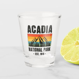 Copo De Shot Parque Nacional Acadia, Maine Retro Vintage