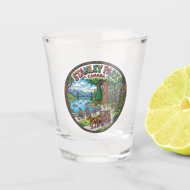 Copo De Shot Parque Stanley, Vancouver Canadá (Frente)