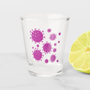 Copo De Shot Partícula Viral Roxa