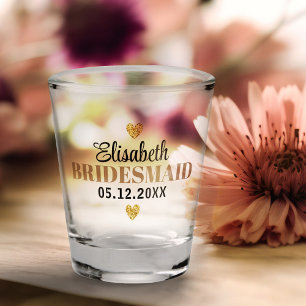 Copo De Shot Partido de Casamento Personalizado dos Corações Mo