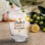 Copo De Shot Partido Personalizado Bridal Moderno Elegante dos<br><div class="desc">Capturando a beleza de cada momento no tempo. Isto é um guardião para que você devore para sempre! O moderno e simples design de texto de caligrafia com seu nome personalizado faz disso um presente elegante que será sempre precioso.</div>