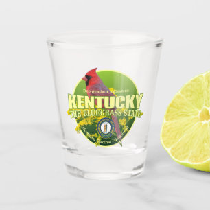 Copo De Shot Pássaro & flor de estado de Kentucky