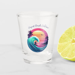 Copo De Shot Passear a onda ao pôr do sol