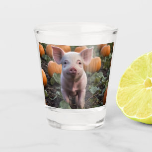 Copo De Shot **"Patch da Alegria: Um Feliz Porco de Bebê entre 