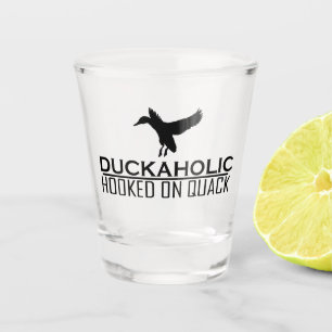 Copo De Shot Pato Engraçado Caçando Duckaholic