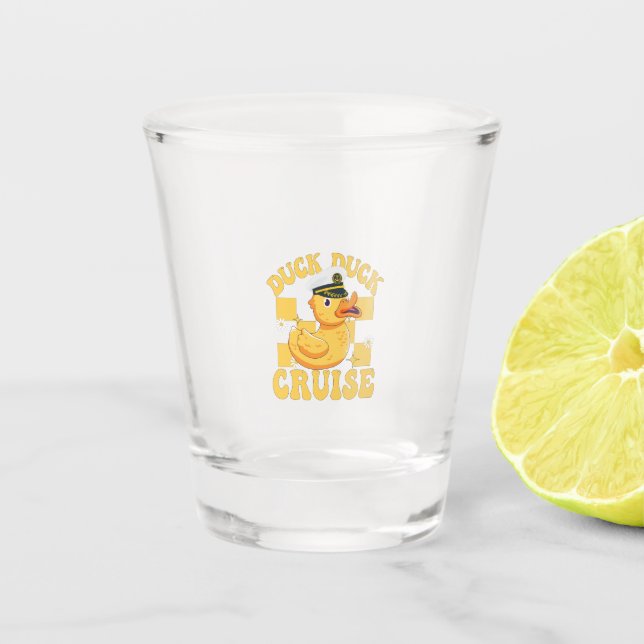 Copo De Shot Pato Pato Cruzado Família Engraçada Cruzamento Cor (Frente)
