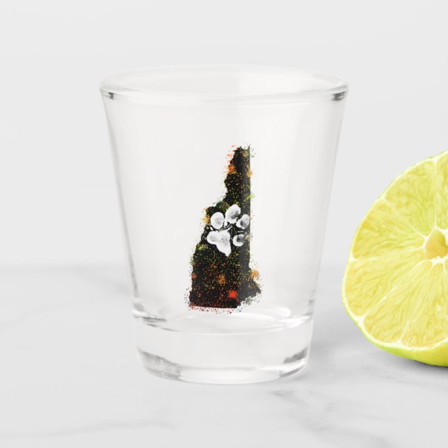 Copo De Shot Pawsitively New Hampshire esplêndido (Frente)