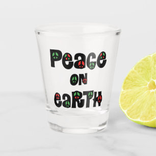 Copo De Shot Paz No Natal Da Terra