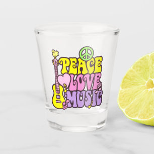 Copo De Shot Peace Love Music