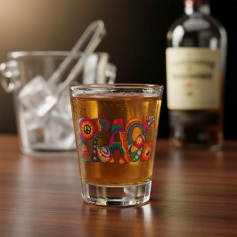 Copo De Shot Peace Shot Glass
