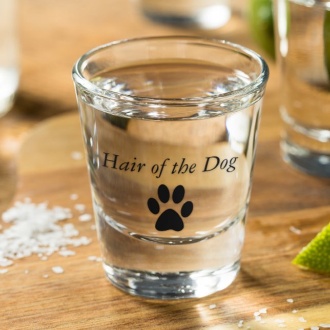Copo De Shot Pegada de Pata do Hair of the Dog (Criador carregado)