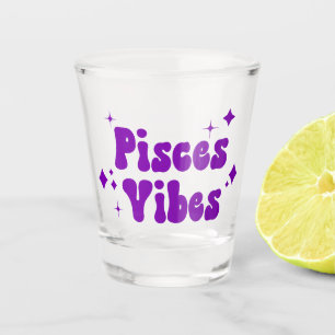 Copo De Shot Peixes Vibes Astrologia Zodiac Estrelas Roxas