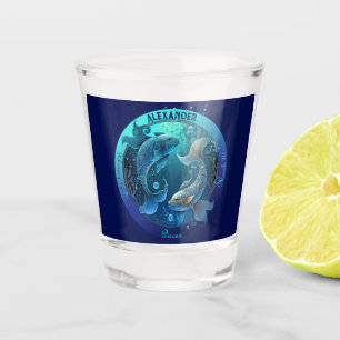 Copo De Shot Peixes Zodiac Personalizável