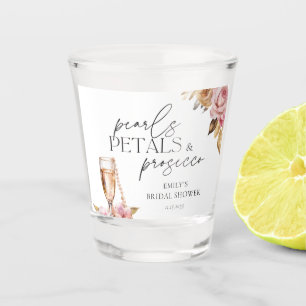 Copo De Shot Pérolas Pétalas & Prosecco Chuveiro de Noiva Flora