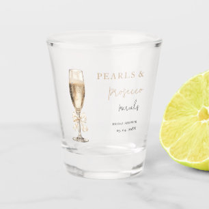 Copo De Shot Pérolas & Prosecco Chuveiro de noiva