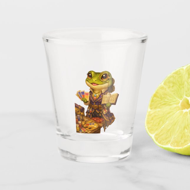 Copo De Shot Personagem Sapo Designer de Reino (Frente)