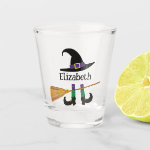 Copo De Shot Personalização da Bruxa de Cartoon de Halloween