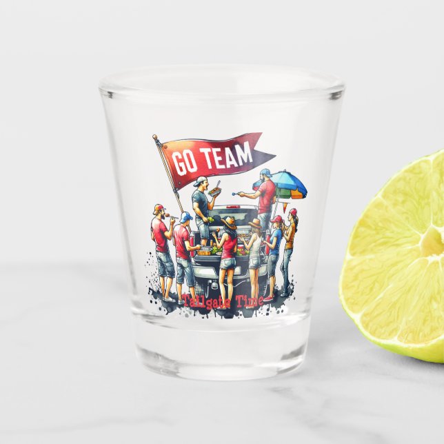 Copo De Shot Personalizado do Time Go Team de Personalização (Frente)