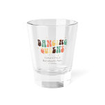 Copo De Shot Personalizado no Fim de Semana das Raparigas da Fe<br><div class="desc">Festa de solteira personalizada Filas retrorreflectoras que você pode personalizar com o nome da noiva. A camisa retrô da noiva correspondente perfeita também está disponível</div>