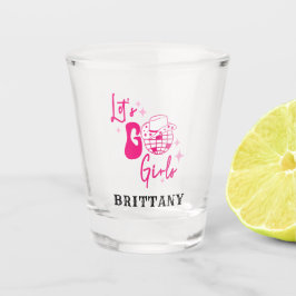 Copo De Shot Personalizado Rosa Caubói Vamos Meninas