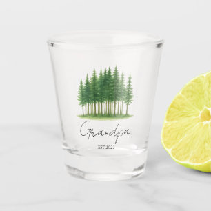 Copo De Shot Personalizado "Vovô Est. [Ano]" Vidro Shot