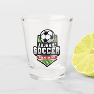 Copo De Shot Personalizar jogador de equipe de texto de ADD de 