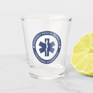 Copo De Shot Personalizar símbolo EMT - Técnico médico de emerg
