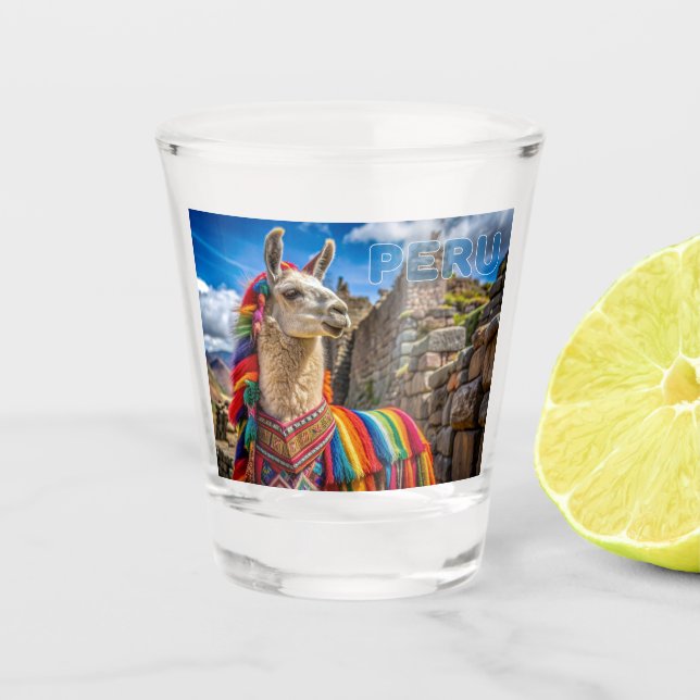 Copo De Shot Peru Llama (Frente)