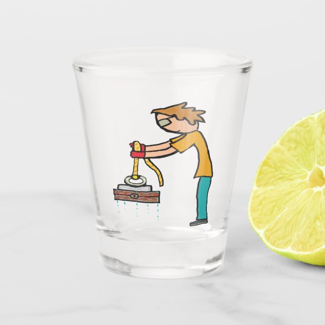 Copo De Shot Pesca Com Ímã (Frente)