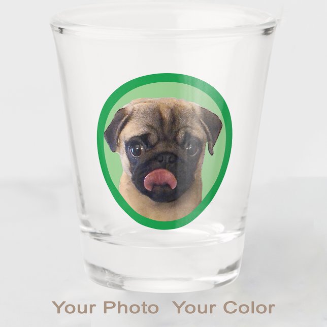Copo De Shot Pet Pug Pup Dog Lover Foto Stoffer (Criador carregado)