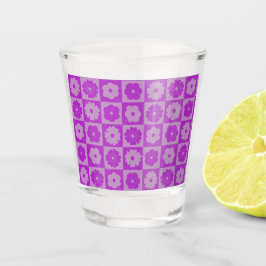 Copo De Shot Pétalas em Silêncio 01. Padrão Floral.