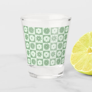 Copo De Shot Pétalas em Silêncio 03. Padrão Floral.