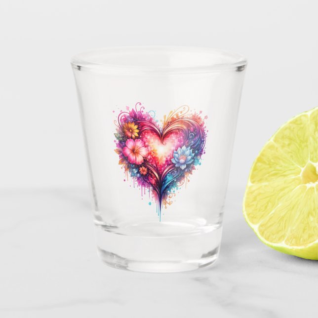 Copo De Shot Petit Verre Shooter Love Design (Frente)