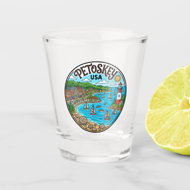 Copo De Shot Petoskey EUA (Frente)