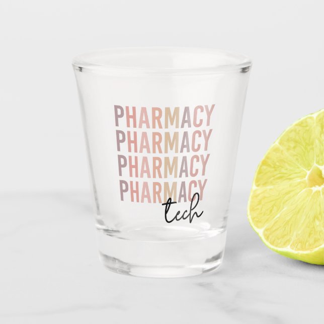 Copo De Shot Pharmacy Tech | Técnico de Farmácia (Frente)