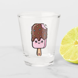 Copo De Shot Picolé Sorridente Kawaii Fofo
