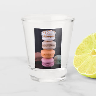 Copo De Shot Pilha colorida de Macarons Franceses